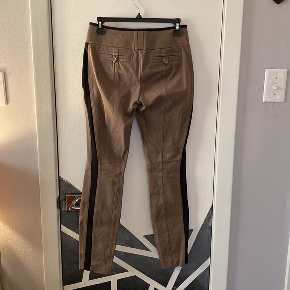 Express Militant Khakis with Black Stripe, zippers, and intricate waist seams - Picture 6 of 6